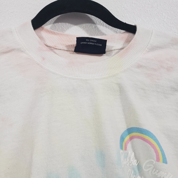 SPIRIT JERSEY Womens Rainbow Tie Dye Bubba Gump Shrimp Long Sleeve Shirt Size L - Picture 8 of 13